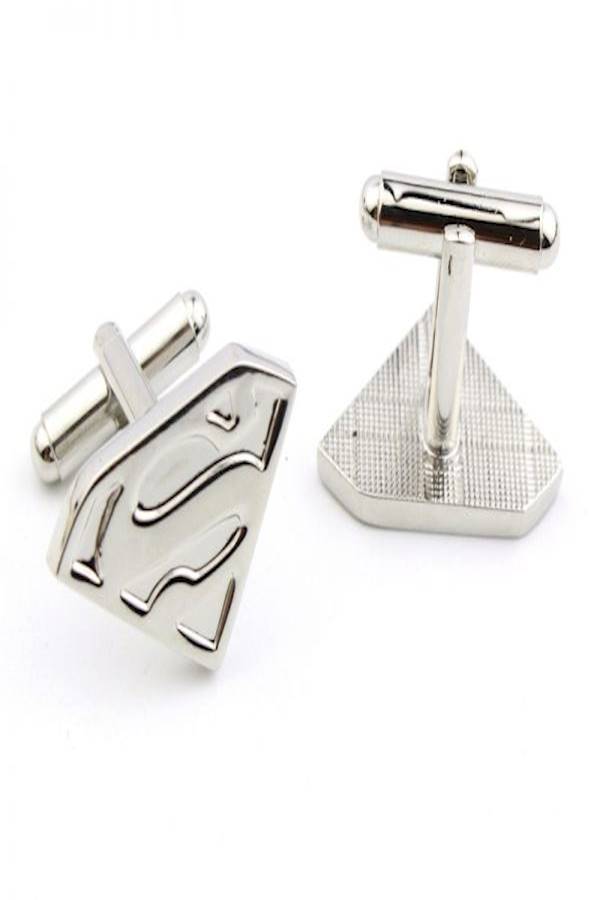 Generic - Alloy Superman Logo Patterned Cufflinks - Image 1
