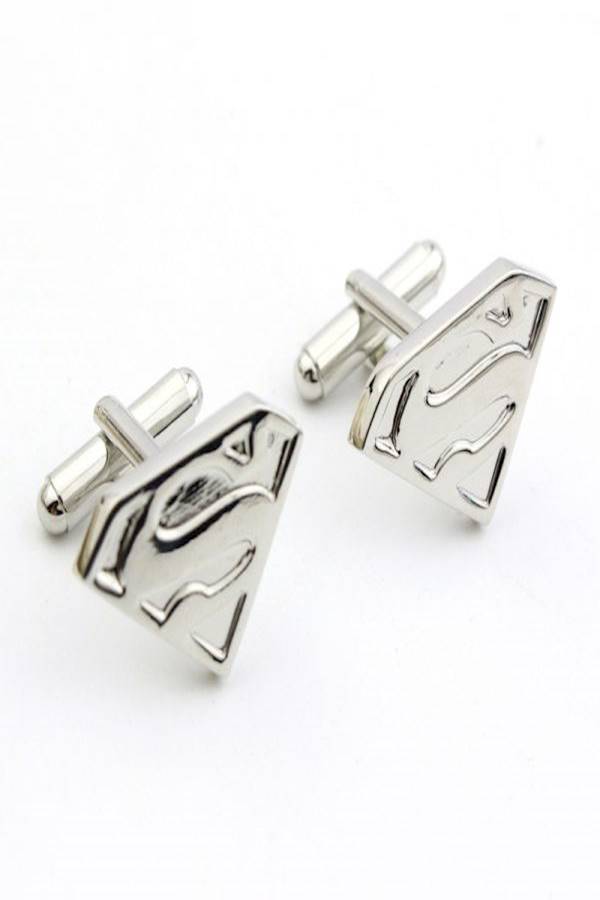 Generic - Alloy Superman Logo Patterned Cufflinks - Image 1