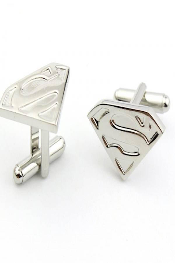 Generic - Alloy Superman Logo Patterned Cufflinks - Image 1