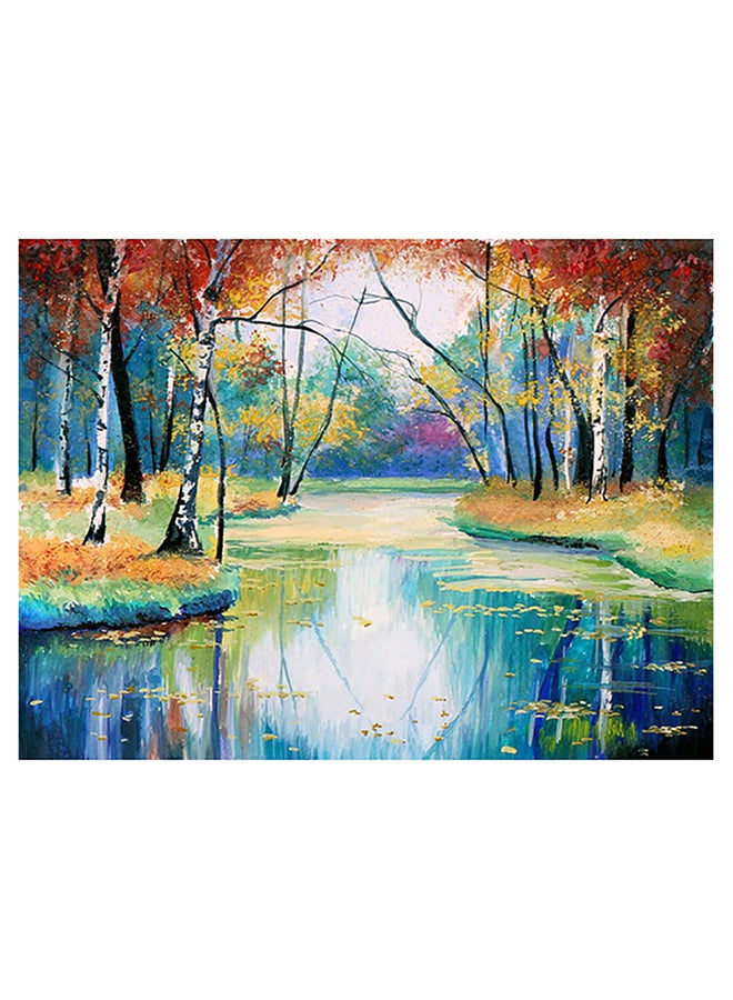لوحة فنية لتزيين الحائط مقاس 40×30 سم متعدد الألوان