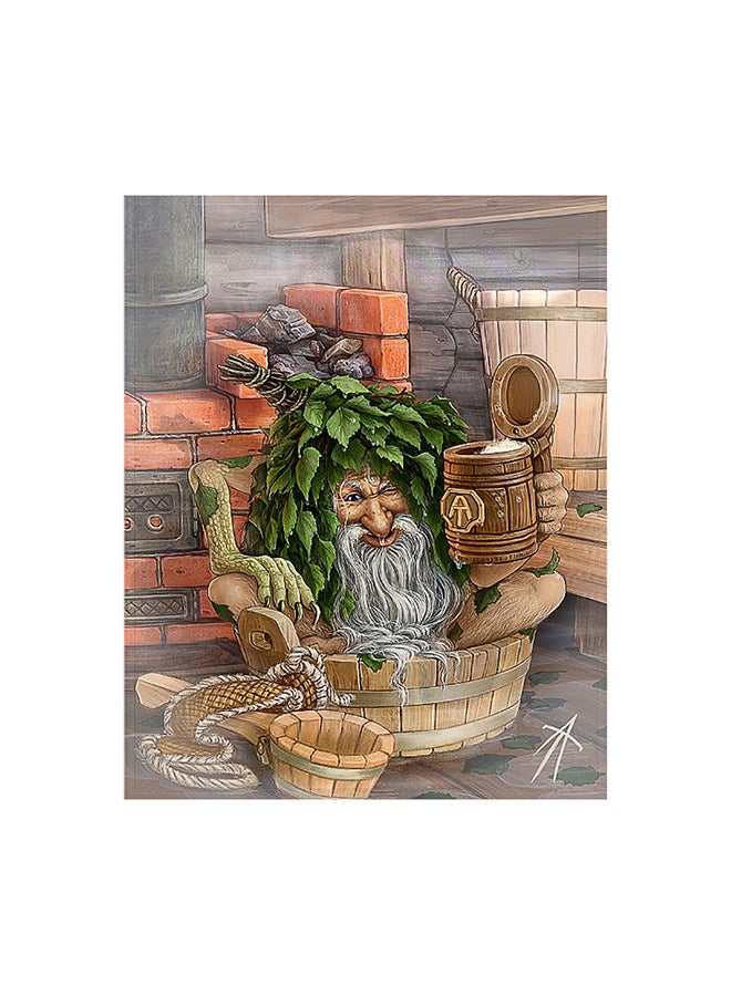 Decorative Wall Painting 40X50 Centimeter Multicolour