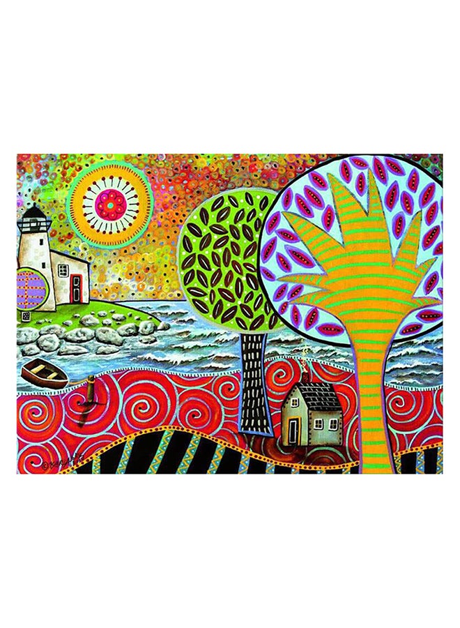 لوحة حائط مقاس 40X30 سم متعدد الألوان