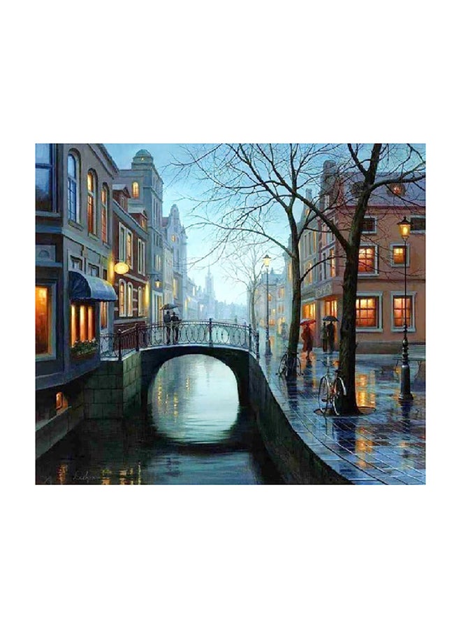 شاربدو لوحة فنية لديكور الحائط مقاس 40 × 35 سنتيمتراً متعدد الألوان