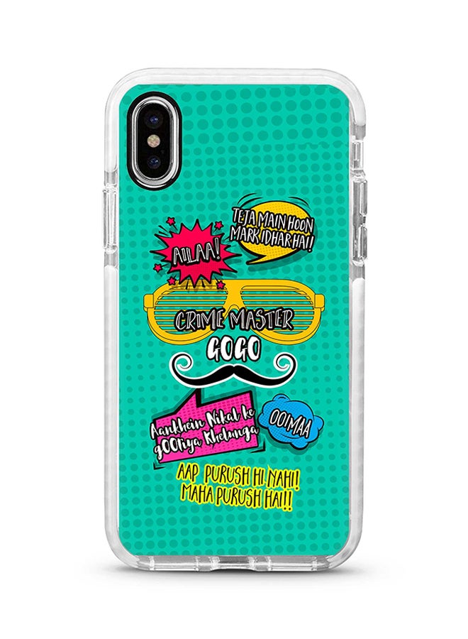 Stylizedd Protective Case Cover For Apple iPhone XS Max Crime Master Gogo Full Print 
