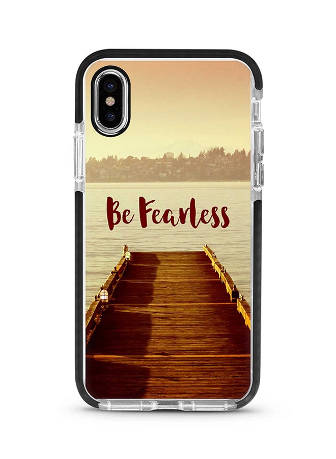 Stylizedd Protective Case Cover For Apple iPhone Xs Max Be Fearless Full Print