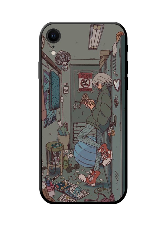 إس واي إن غطاء حماية واقٍ لهاتف أبل آيفون XR أزرق / أخضر