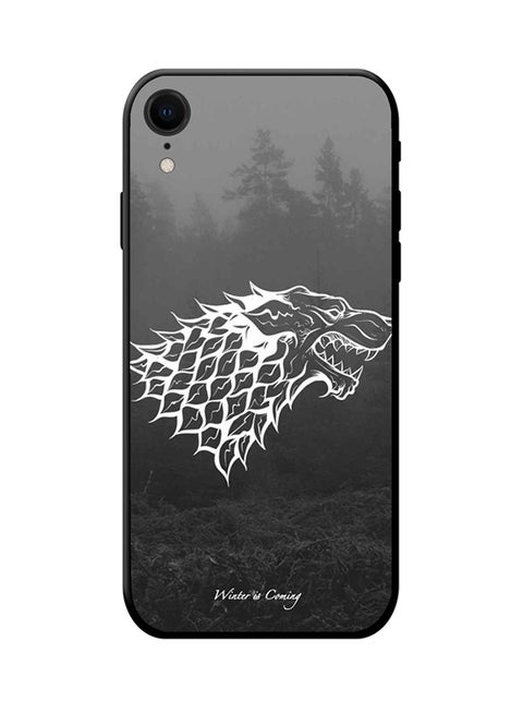 Protective Case Cover For Apple iPhone XR Black/White