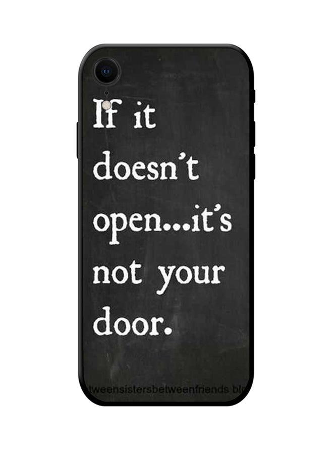 إس واي إن غطاء حماية واقٍ لهاتف أبل آيفون XR أسود/ أبيض