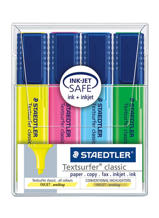 STAEDTLER - 4-Piece Textsurfer Classic Highlighter Set Multicolour - Image 1