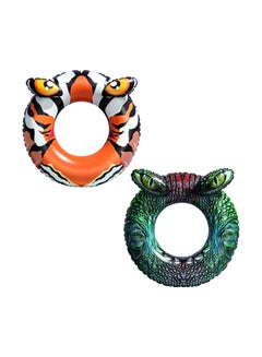 Bestway 2-Piece Crocodile And Tiger Pool Float Ring Set 36122 91centimeter  - Image 1