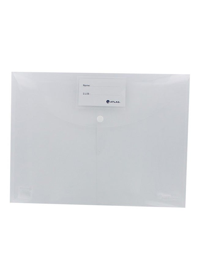 ATLAS Document Clear Bag White 