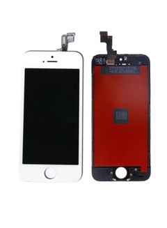 جاست كول شاشة LCD بديلة لهاتف أبل آيفون 5s أبيض 