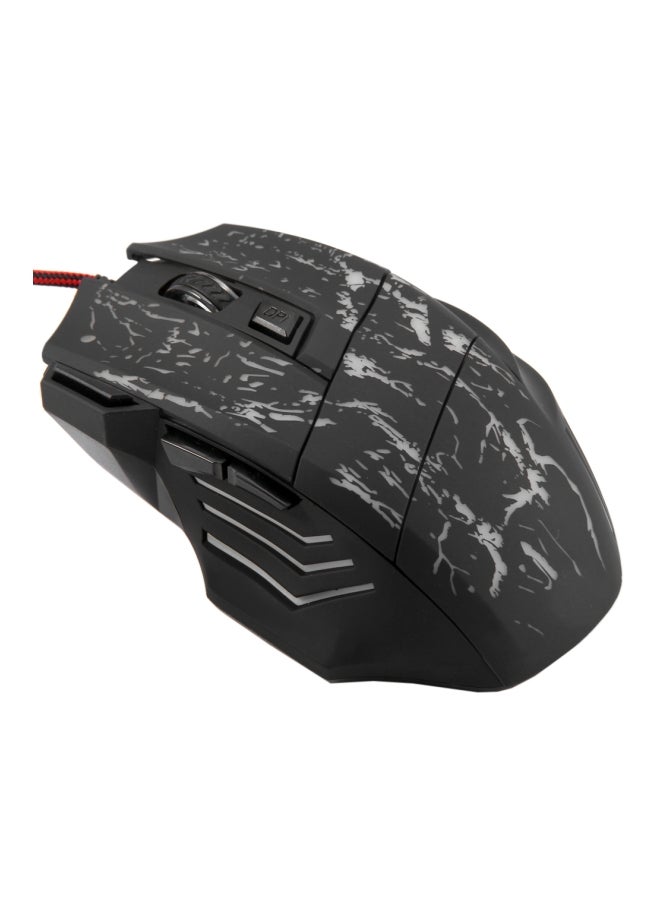 شاربدو ماوس للألعاب A874 سلكي مزود ب 7 أزرار ومنفذ USB وإضاءة LED - Image 3