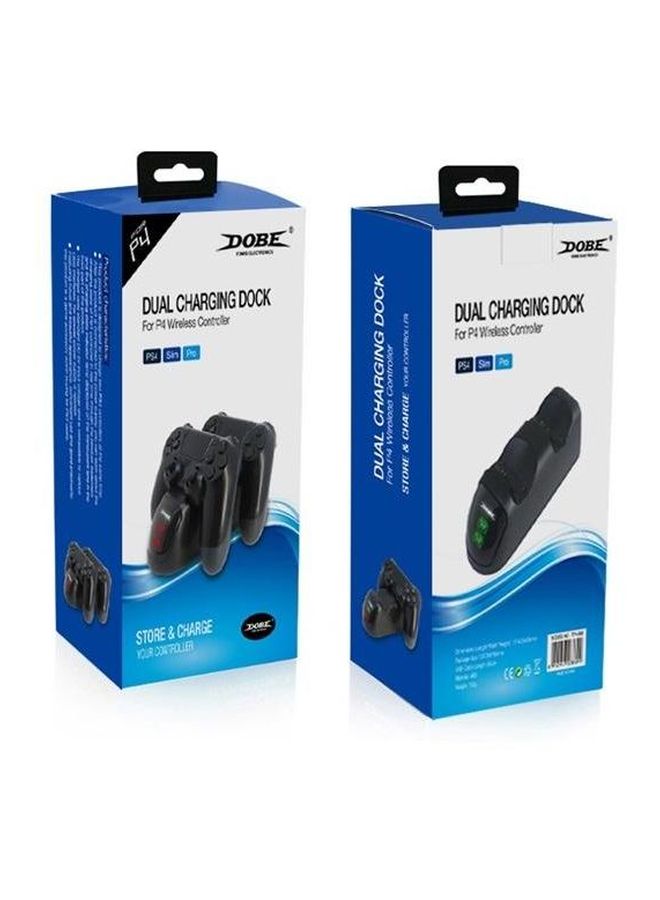 DOBE - Dual Charging Dock For PlayStation 4 Wireless Controller Black - Image 1