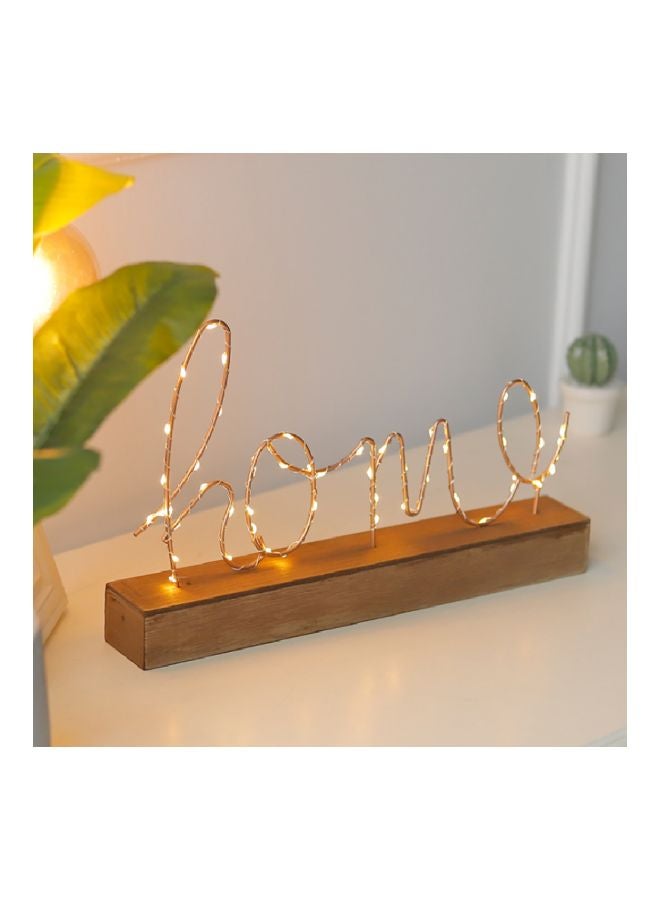 شاربدو مصباح ليلي للديكور بإضاءة LED ذهبي 36x5.4x21.5سم - Image 2