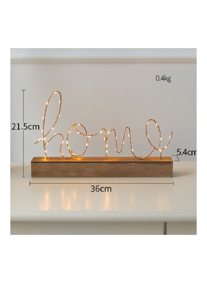 شاربدو مصباح ليلي للديكور بإضاءة LED ذهبي 36x5.4x21.5سم - Image 4