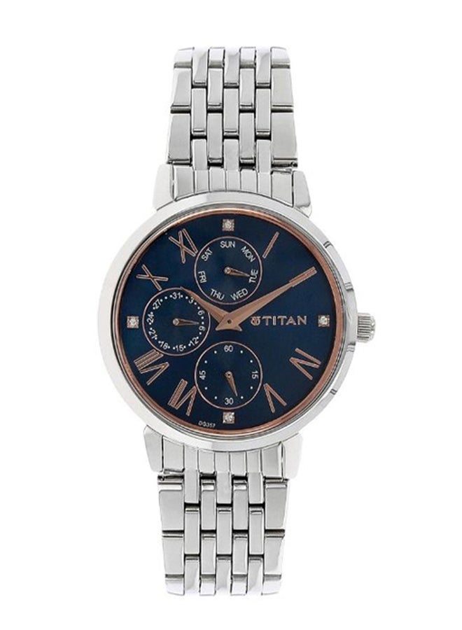 TITAN - women Neo Water Resistant Stainless Steel Analog Watch 2569SM01 - Image 1