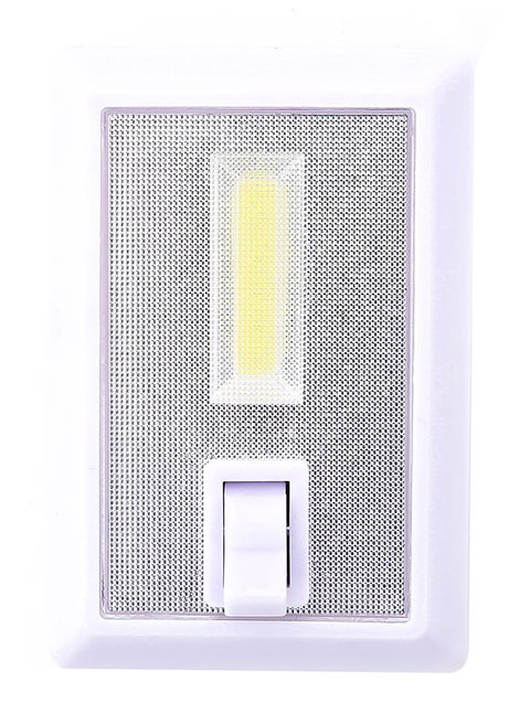 Cordless LED Light With Switch White/Grey 6.5 x 9.5cm