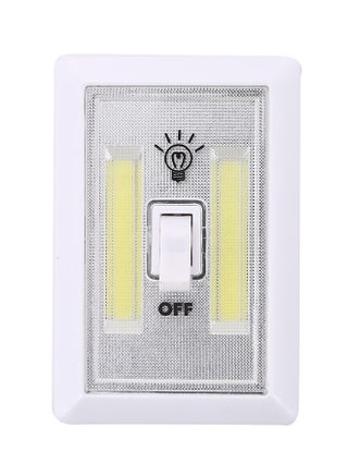 Cordless LED Light With Switch White/Grey 11.5 x 7.5cm - v1555151175/N23323278A_1