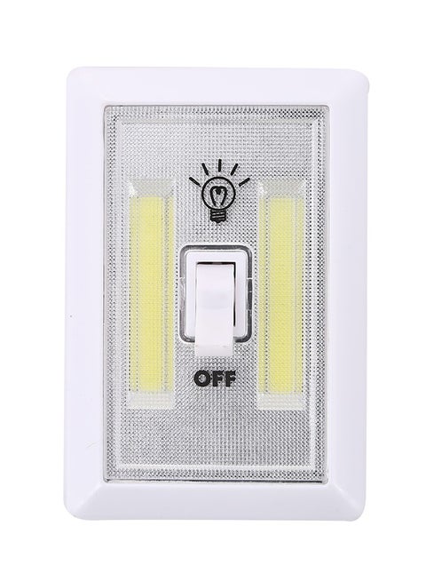 Cordless LED Light With Switch White/Grey 11.5 x 7.5cm