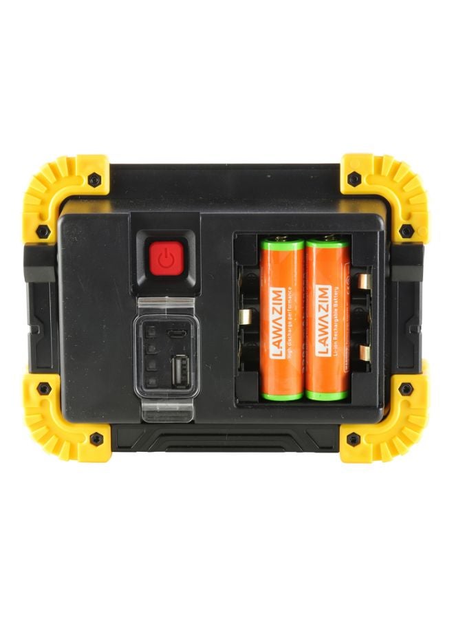 لوازم - مصباح عمل قابل للشحن مع بطاريتي ليثيوم أيون وكابل بمنفذ USB متعدد الألوان 8بوصة - Image 1