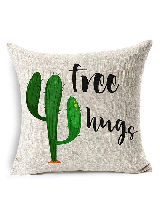 Sharpdo Modern Home Painted Cotton And Linen Pillowcase Multicolour 45x45x1cm