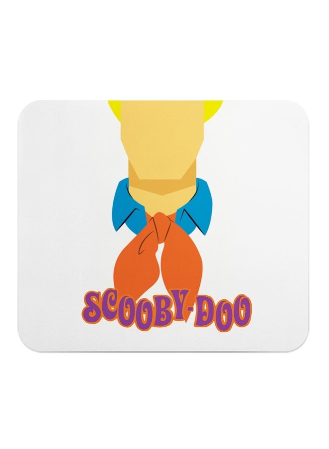 LOUD UNIVERSE Fred Jones Scooby Doo Printed Mousepad White/Yellow/Orange  - Image 1