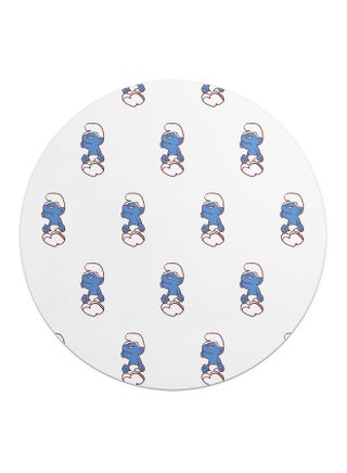 Smurfs Pattern Printed Mousepad White/Blue - v1555182518/N23387657A_1