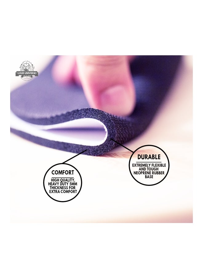 Smurfs Pattern Printed Mousepad White/Blue