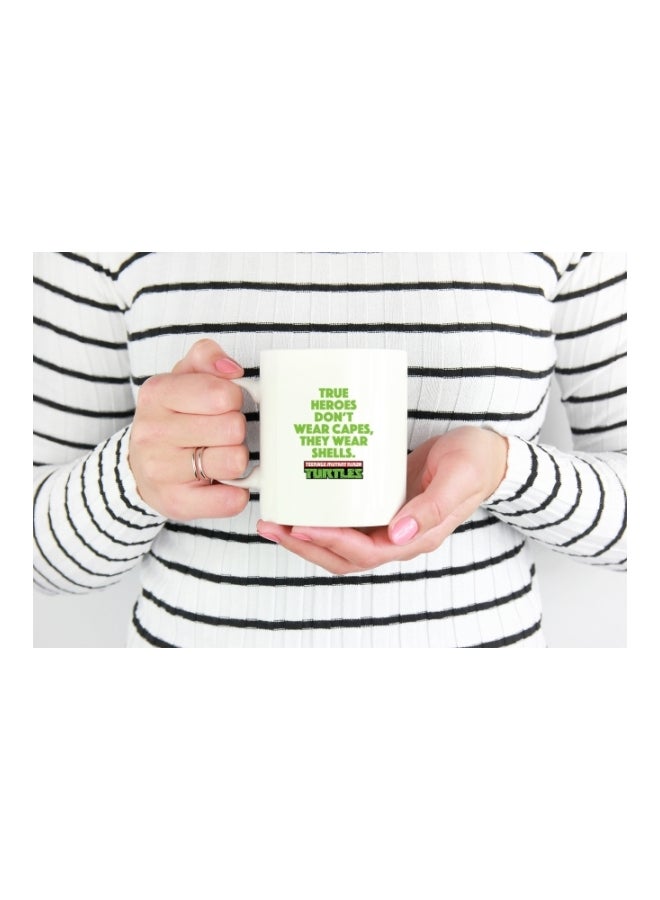 LOUD UNIVERSE Ninja Turtle Cartoon Printed Coffee Mug White/Green/Red  - Image 3