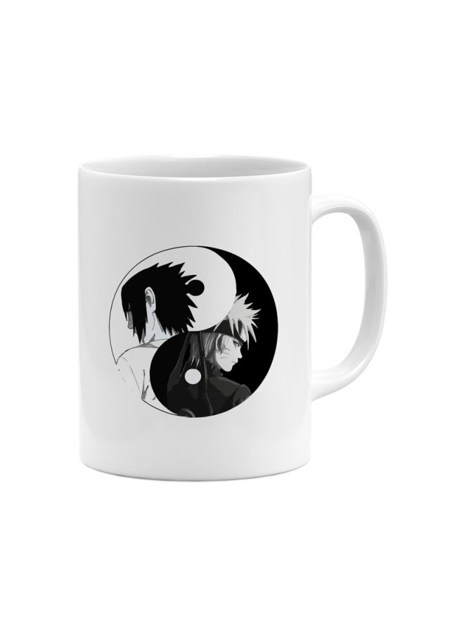 LOUD UNIVERSE Naruto Yin Yang Printed Coffee Mug White/Black  - Image 1