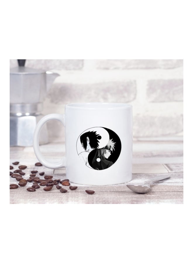 LOUD UNIVERSE Naruto Yin Yang Printed Coffee Mug White/Black  - Image 2