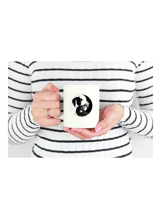 LOUD UNIVERSE Naruto Yin Yang Printed Coffee Mug White/Black  - Image 3