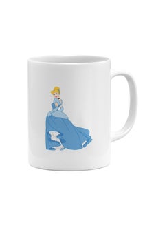 LOUD UNIVERSE Cinderella Pretty Dress Printed Coffee Mug White/Blue  - Image 1