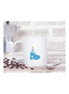 LOUD UNIVERSE Cinderella Pretty Dress Printed Coffee Mug White/Blue  - Image 2