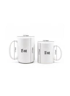 LOUD UNIVERSE Cinderella Pretty Dress Printed Coffee Mug White/Blue  - Image 4