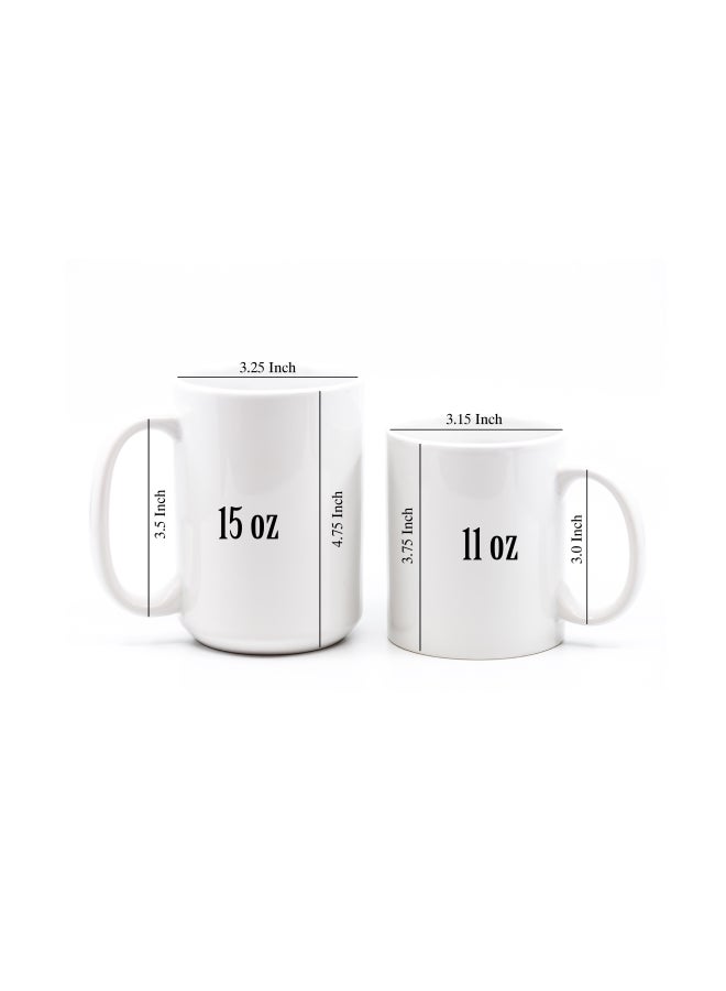 LOUD UNIVERSE Tweety Thaw Bird Printed Coffee Mug White/Yellow/Blue - Image 4