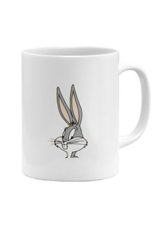 Bugs Bunny Printed Coffee Mug White/Grey/Beige