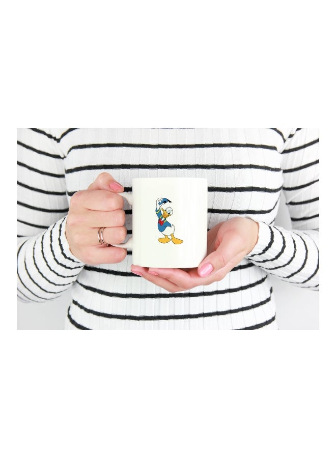 LOUD UNIVERSE Donald Duck Printed Coffee Mug White/Blue/Yellow  - Image 3