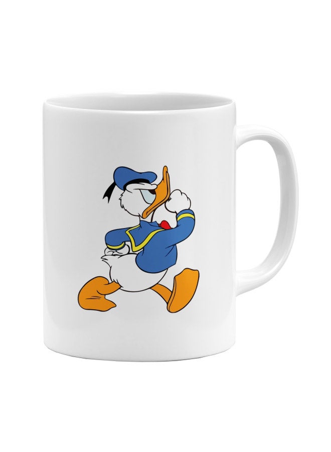 LOUD UNIVERSE Donald Duck Printed Coffee Mug White/Blue/Yellow  - Image 1