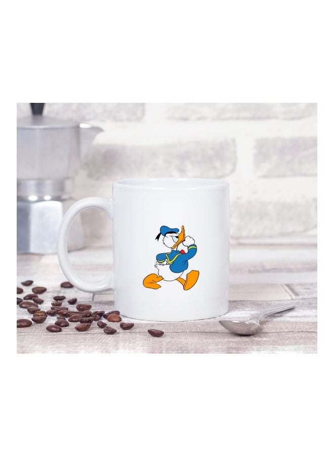 LOUD UNIVERSE Donald Duck Printed Coffee Mug White/Blue/Yellow  - Image 2