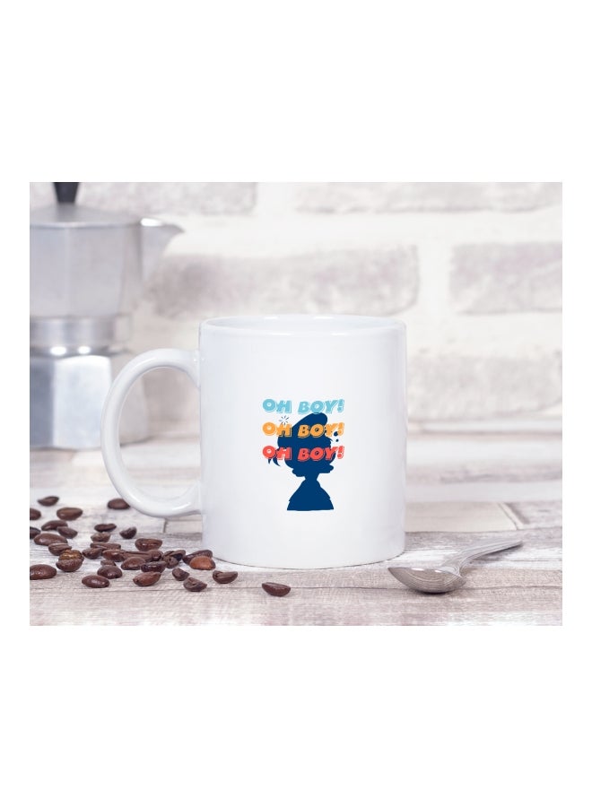 LOUD UNIVERSE Donald Duck Printed Coffee Mug White/Blue/Yellow  - Image 2