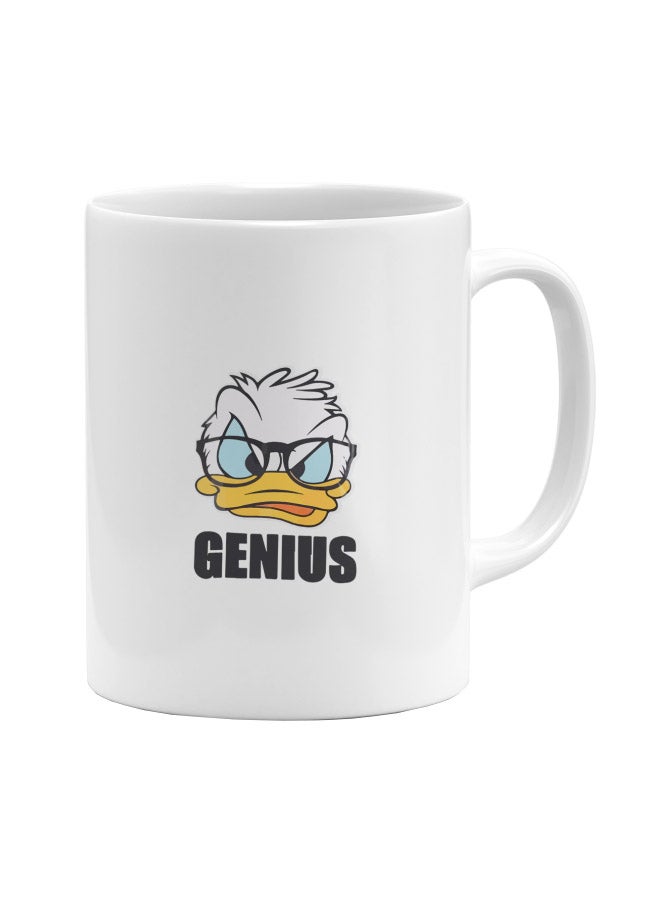 LOUD UNIVERSE Donald Duck Printed Coffee Mug White/Yellow/Black  - Image 1
