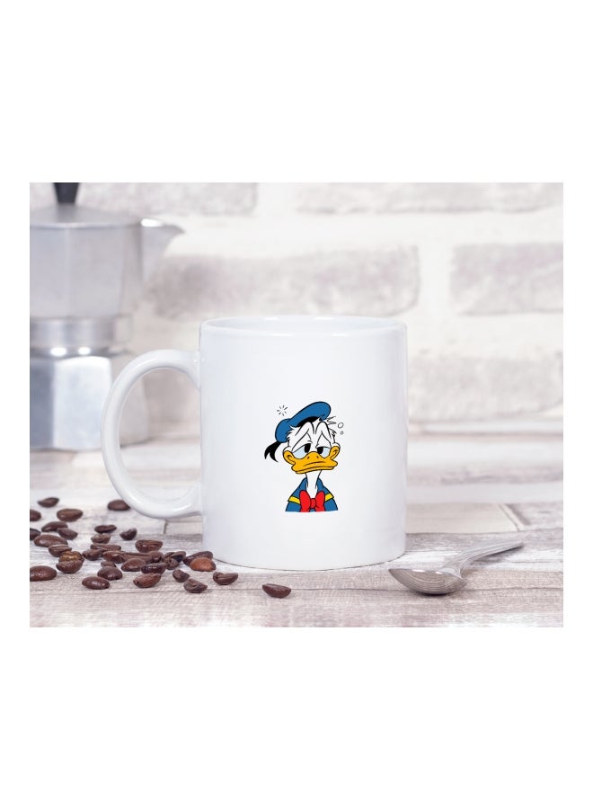 LOUD UNIVERSE Donald Duck Printed Coffee Mug White/Blue/Yellow  - Image 2