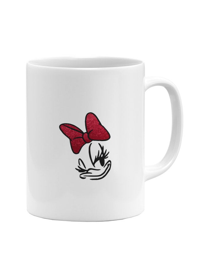 LOUD UNIVERSE Donald Duck Printed Coffee Mug White/Red  - Image 1