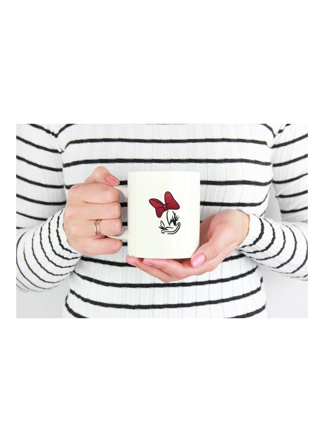 LOUD UNIVERSE Donald Duck Printed Coffee Mug White/Red  - Image 3