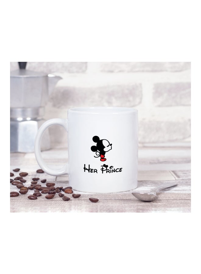 LOUD UNIVERSE Mickey Mouse Printed Coffee Mug White/Black/Red/Yellow  - Image 2