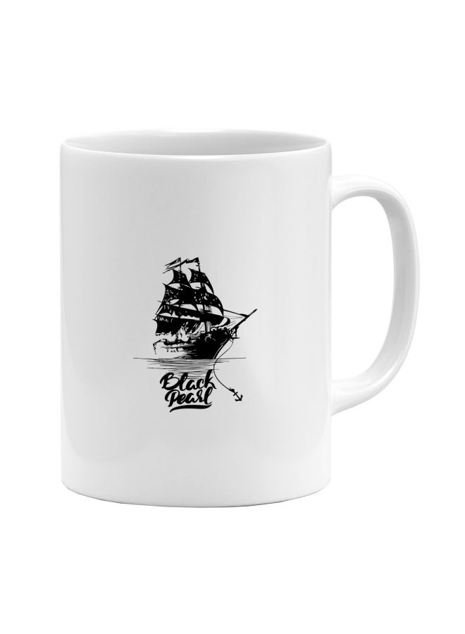 LOUD UNIVERSE Pirates of the Caribbean Movie Art Printed Coffee Mug White/Black  - Image 1