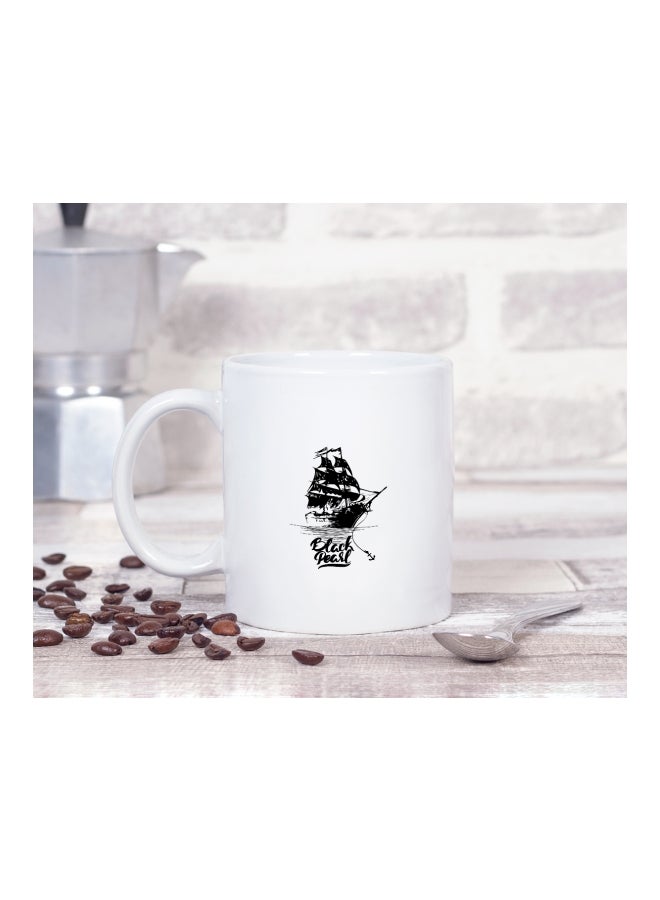 LOUD UNIVERSE Pirates of the Caribbean Movie Art Printed Coffee Mug White/Black  - Image 2