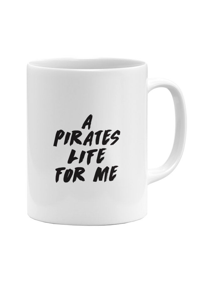 LOUD UNIVERSE Pirates of the Caribbean Movie Art Printed Coffee Mug White/Black  - Image 1